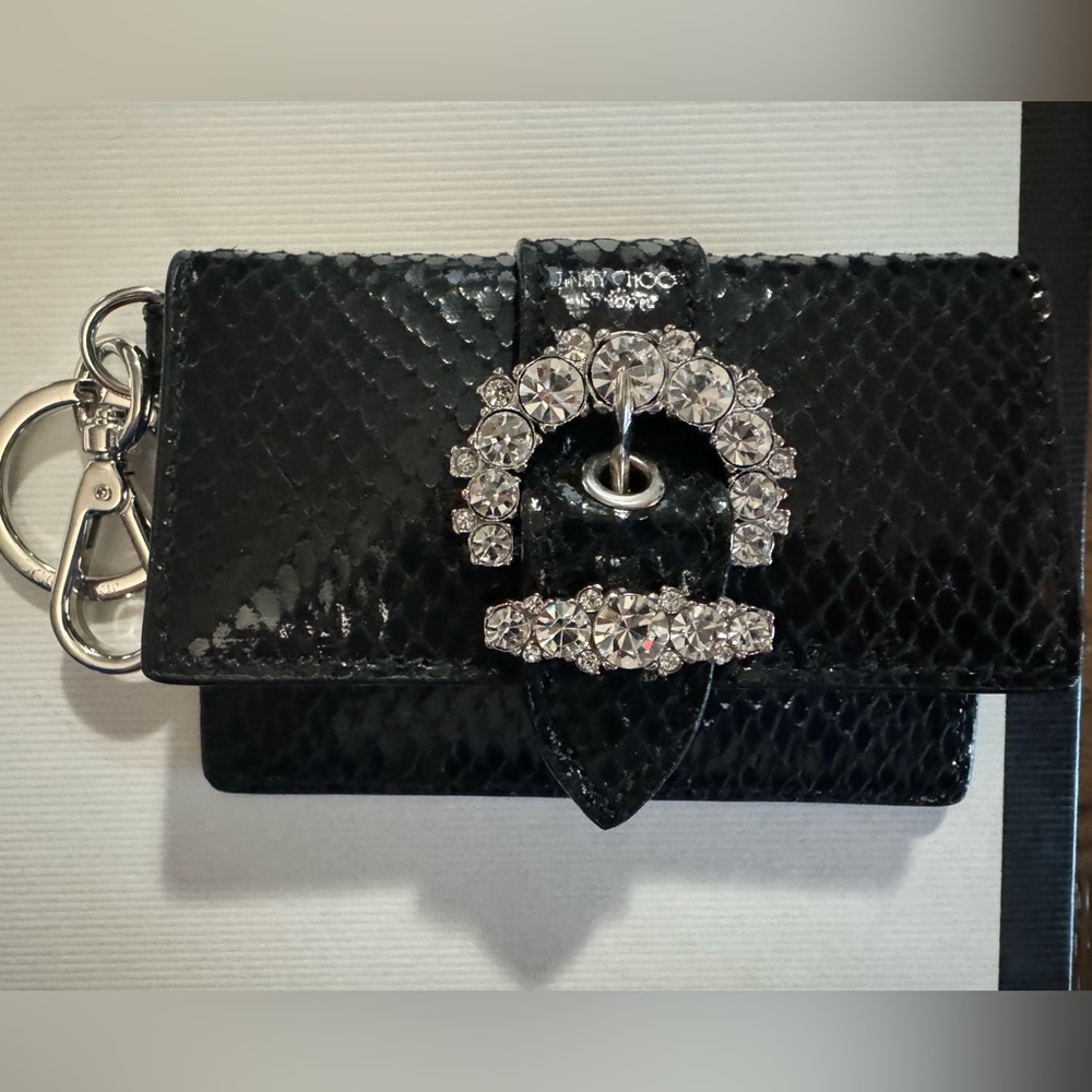 Jimmy Choo Card Wallet Keychain NWOT